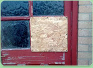 boarded up Wokingham